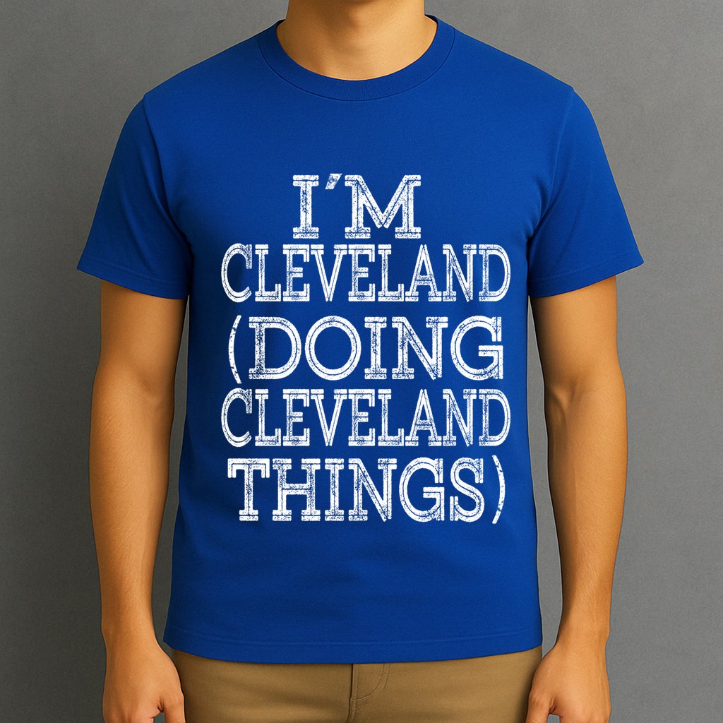 I'm Cleveland Doing Cleveland Things Family First Name Cute Gift T-Shirt