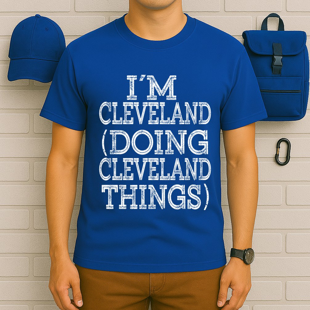 I'm Cleveland Doing Cleveland Things Family First Name Cute Gift T-Shirt