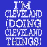 I'm Cleveland Doing Cleveland Things Family First Name Cute Gift Visor