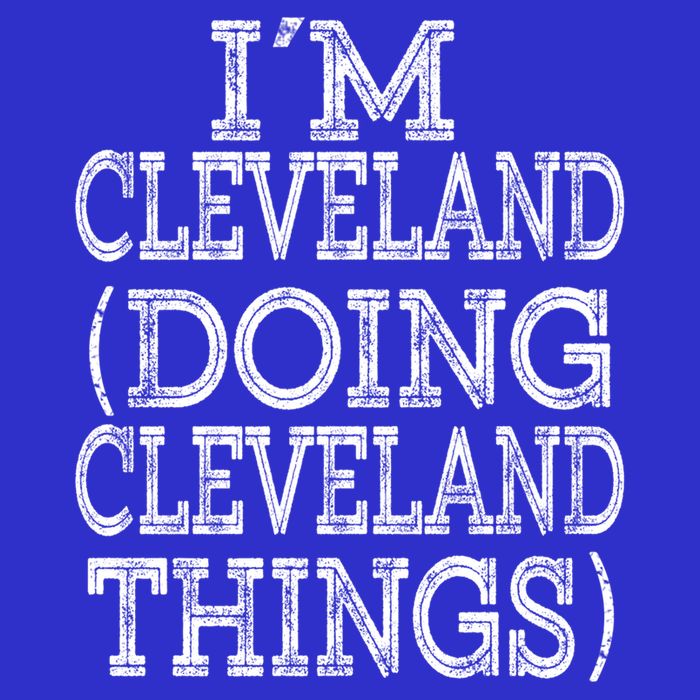 I'm Cleveland Doing Cleveland Things Family First Name Cute Gift Women's V-Neck T-Shirt