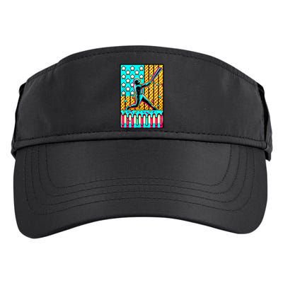Ice Cream Drip Baseball Stuff Drip For American Flag Adult Drive Performance Visor