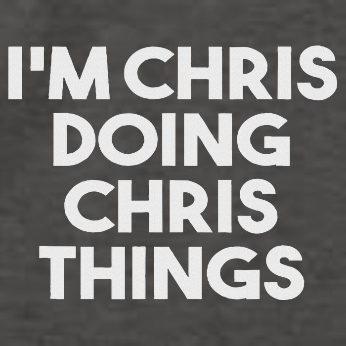 I'm Chris Doing Chris Things Funny Personalized Name Chris Vector Backpack
