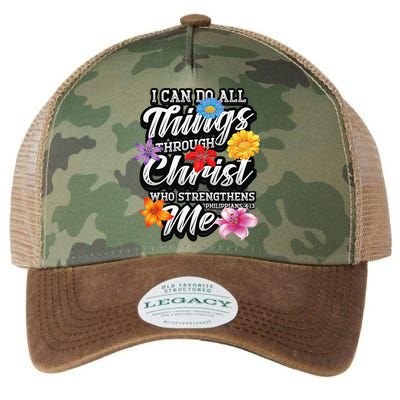 I Can Do All Things Through Christ Who Strengthens Me Legacy Tie Dye Trucker Hat