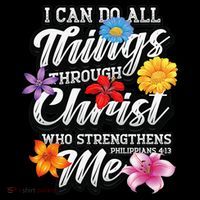 I Can Do All Things Through Christ Who Strengthens Me 7-Panel Snapback Hat