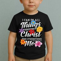 I Can Do All Things Through Christ Who Strengthens Me Toddler T-Shirt