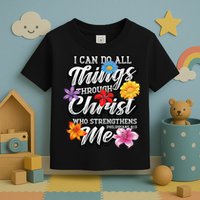 I Can Do All Things Through Christ Who Strengthens Me Toddler T-Shirt