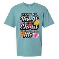 I Can Do All Things Through Christ Who Strengthens Me Sueded Cloud Jersey T-Shirt