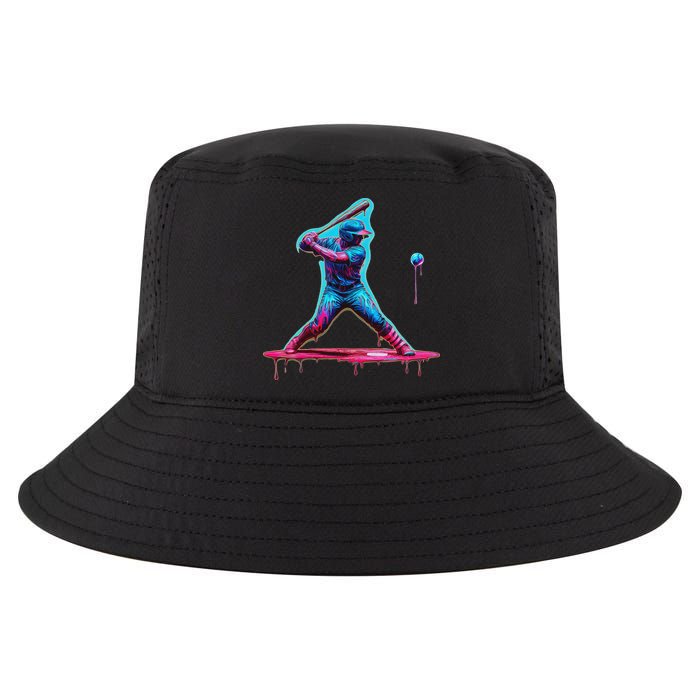 Ice Cream Drip Baseball Bat Baseball Player Cool Comfort Performance Bucket Hat