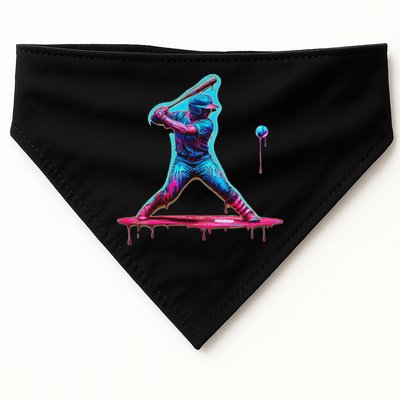 Ice Cream Drip Baseball Bat Baseball Player USA-Made Doggie Bandana