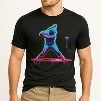 Ice Cream Drip Baseball Bat Baseball Player Cooling Performance Crew T-Shirt