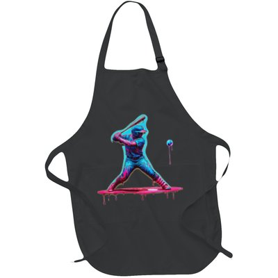 Ice Cream Drip Baseball Bat Baseball Player Apron