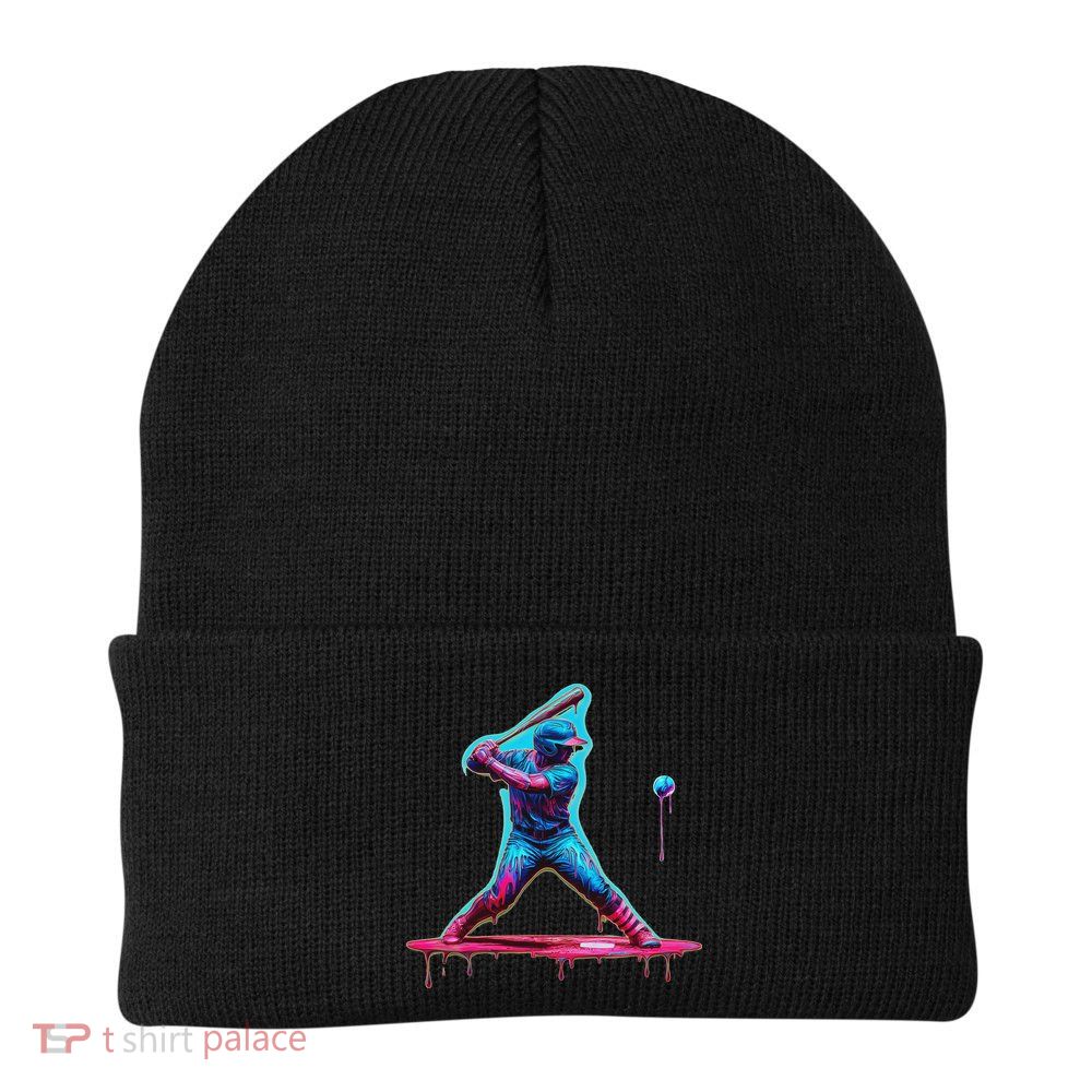 Ice Cream Drip Baseball Bat Baseball Player Beanie