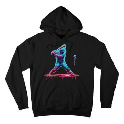 Ice Cream Drip Baseball Bat Baseball Player Tall Hoodie