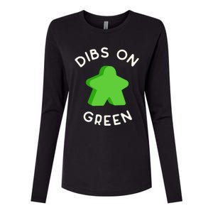 I Call Dibs On That Green Meeple Coz I Always Play Green! Womens Cotton Relaxed Long Sleeve T-Shirt