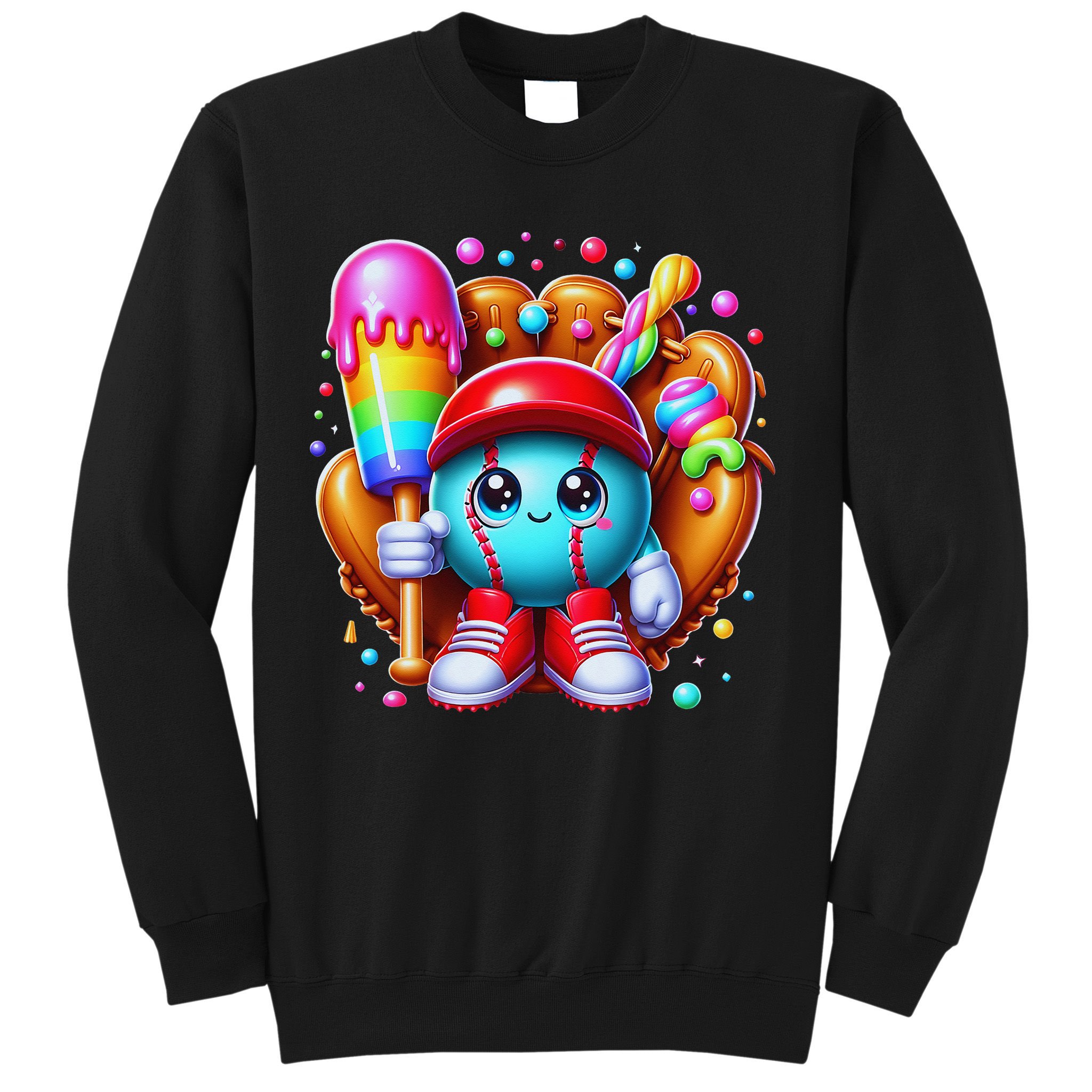 Ice Cream Drip Baseball Stuff Baseball Drip For Sweatshirt