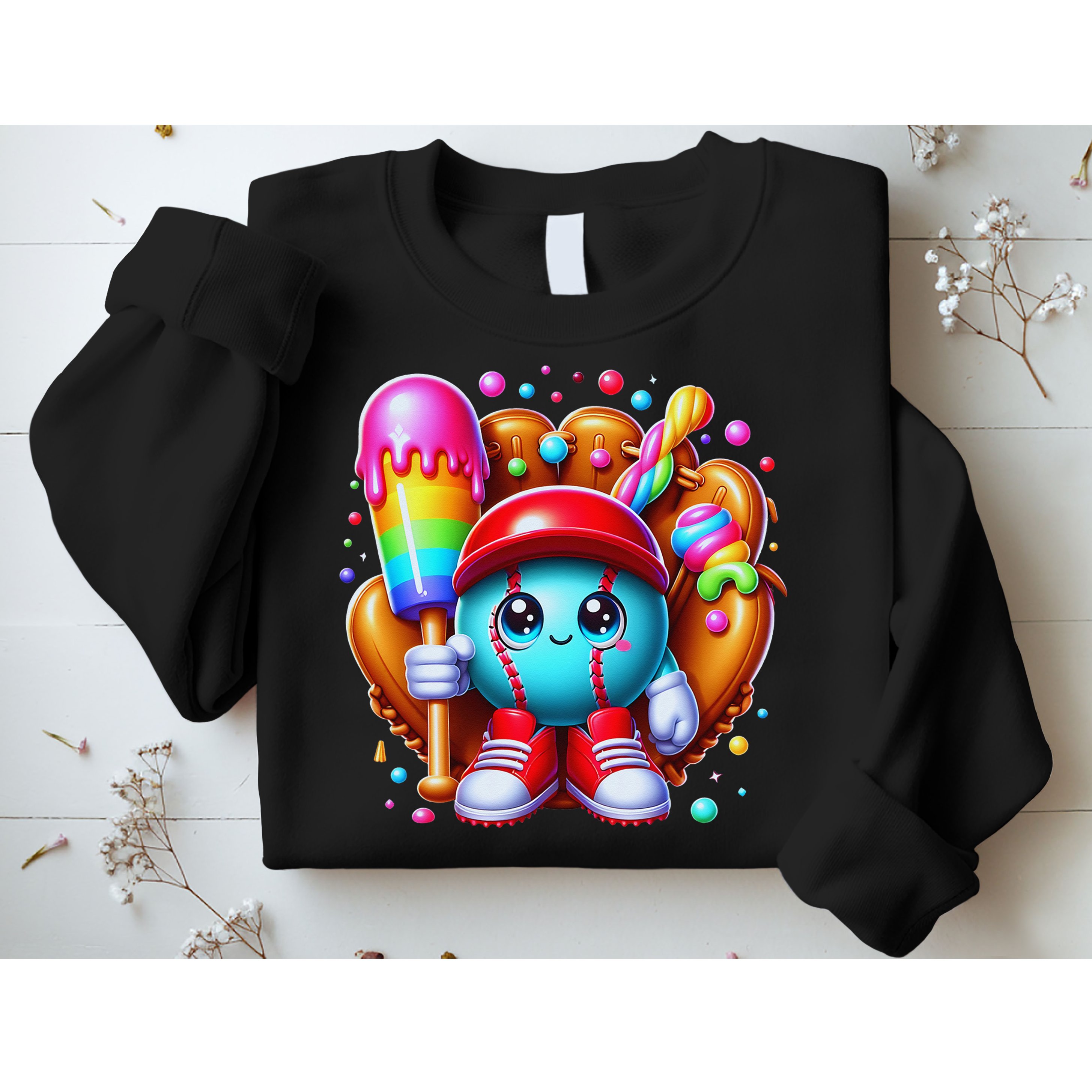 Ice Cream Drip Baseball Stuff Baseball Drip For Sweatshirt