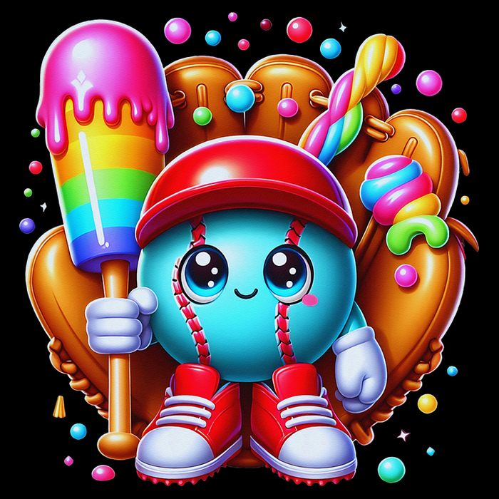 Ice Cream Drip Baseball Stuff Baseball Drip For City Backpack