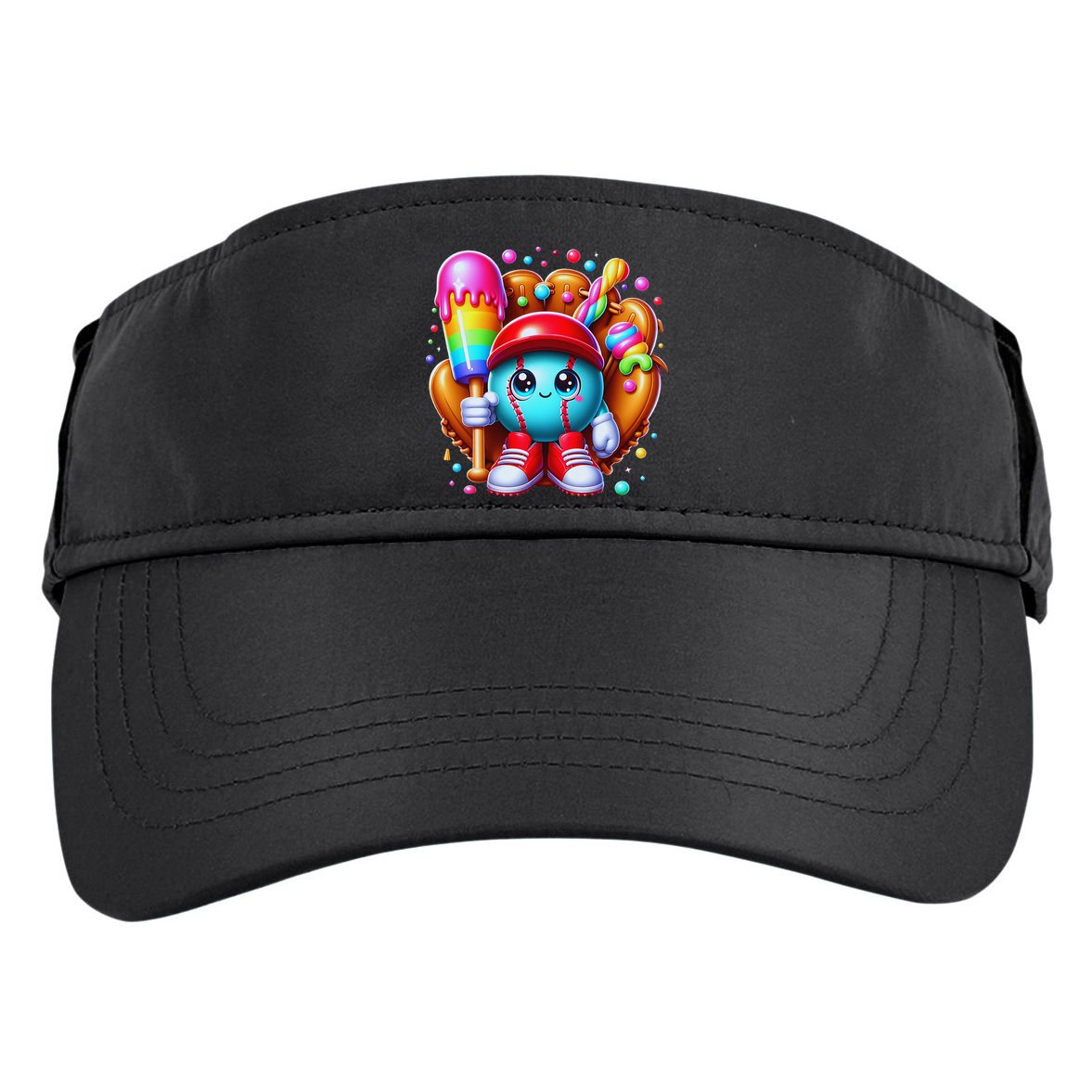 Ice Cream Drip Baseball Stuff Baseball Drip For Adult Drive Performance Visor
