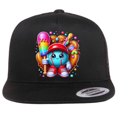 Ice Cream Drip Baseball Stuff Baseball Drip For Flatbill Hat