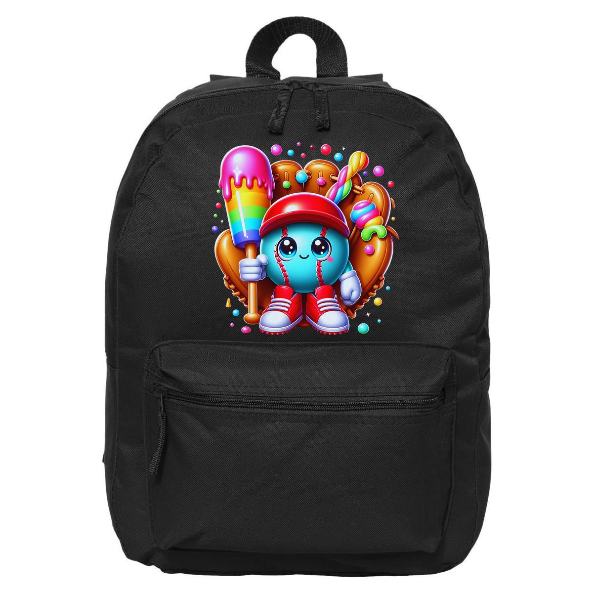 Ice Cream Drip Baseball Stuff Baseball Drip For 16 in Basic Backpack