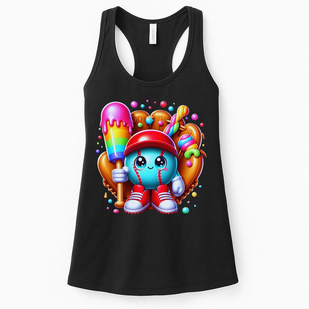 Ice Cream Drip Baseball Stuff Baseball Drip For Womens Tank Top
