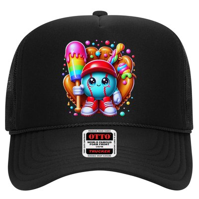 Ice Cream Drip Baseball Stuff Baseball Drip For Trucker Hat