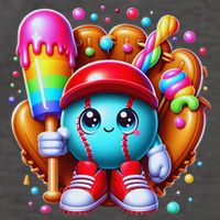 Ice Cream Drip Baseball Stuff Baseball Drip For Vector Backpack