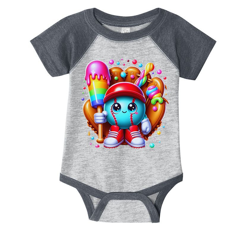 Ice Cream Drip Baseball Stuff Baseball Drip For Infant Baby Jersey Bodysuit