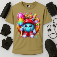 Ice Cream Drip Baseball Stuff Baseball Drip For Cooling Performance Crew T-Shirt