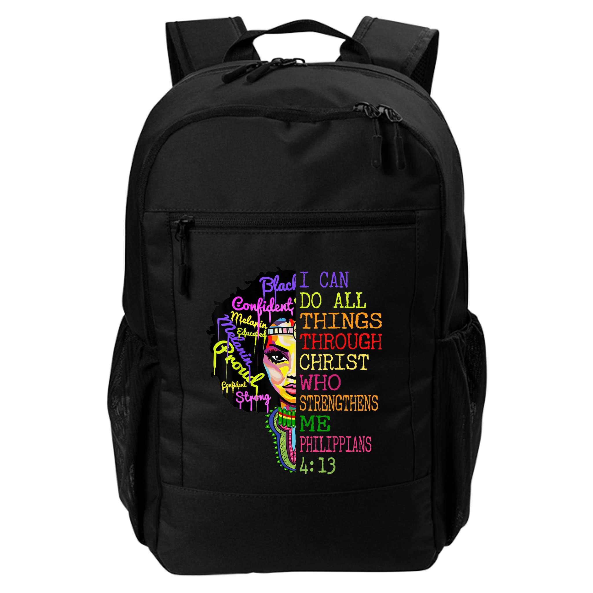 I Can Do All Through Christ Black Woman Faith Backpack