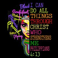 I Can Do All Through Christ Black Woman Faith Backpack