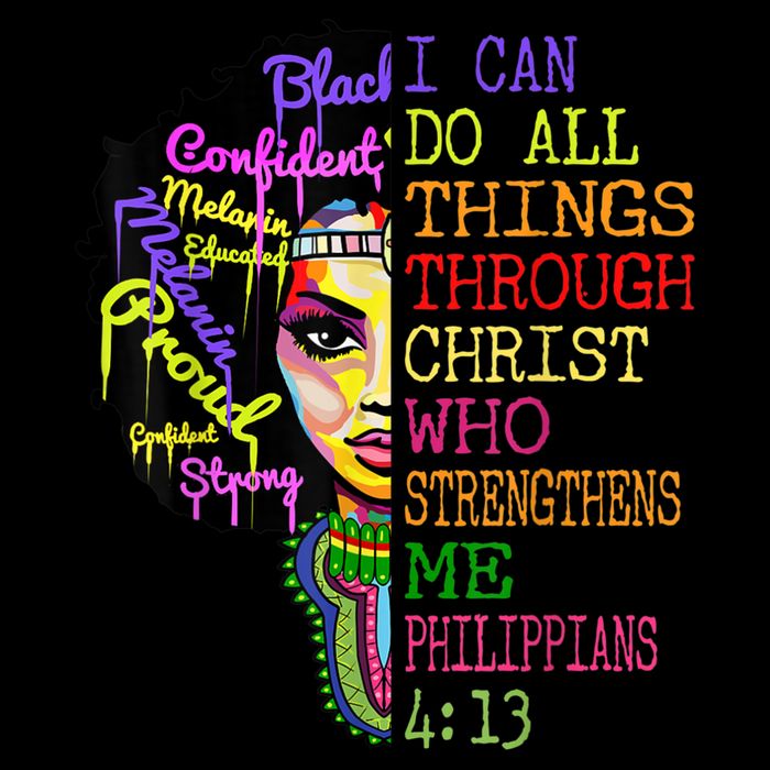 I Can Do All Through Christ Black Woman Faith Backpack