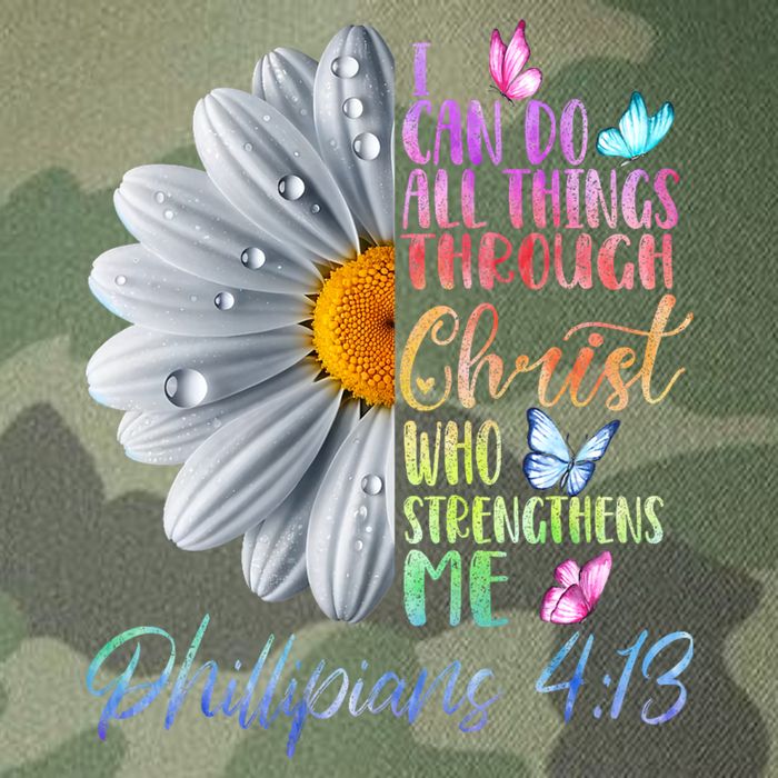 I Can Do All Things Through Christ Religious Butterfly Art Legacy Tie Dye Trucker Hat
