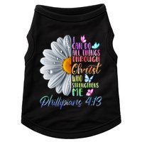 I Can Do All Things Through Christ Religious Butterfly Art Doggie Tank