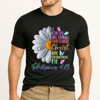 I Can Do All Things Through Christ Religious Butterfly Art Performance Shirt