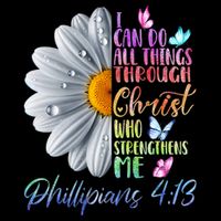 I Can Do All Things Through Christ Religious Butterfly Art Sustainable Bucket Hat