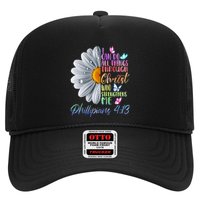 I Can Do All Things Through Christ Religious Butterfly Art Trucker Hat