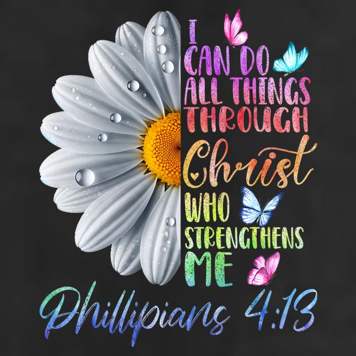 I Can Do All Things Through Christ Religious Butterfly Art Trucker Hat