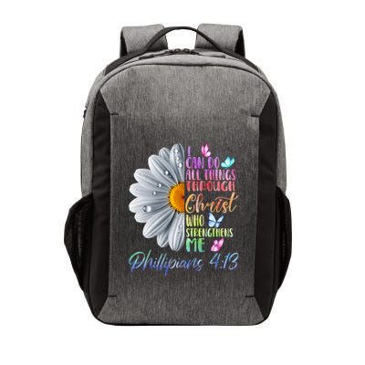 I Can Do All Things Through Christ Religious Butterfly Art Vector Backpack