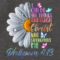 I Can Do All Things Through Christ Religious Butterfly Art Vector Backpack