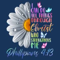 I Can Do All Things Through Christ Religious Butterfly Art Infant Baby Jersey Bodysuit