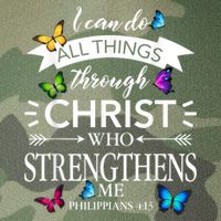 I Can Do All Things Through Christ Butterfly Art Religious Legacy Tie Dye Trucker Hat