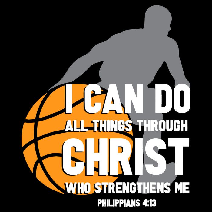 I Can Do All Things Through Christ Christian Basketball Impact Tech Backpack