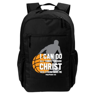 I Can Do All Things Through Christ Christian Basketball Backpack