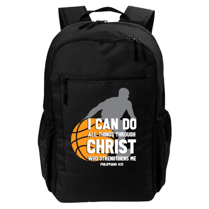 I Can Do All Things Through Christ Christian Basketball Backpack
