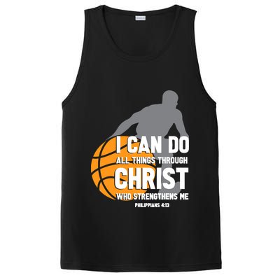 I Can Do All Things Through Christ Christian Basketball PosiCharge Competitor Tank