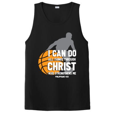 I Can Do All Things Through Christ Christian Basketball PosiCharge Competitor Tank