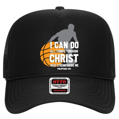 I Can Do All Things Through Christ Christian Basketball Trucker Hat