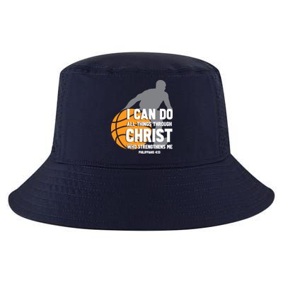 I Can Do All Things Through Christ Christian Basketball Cool Comfort Performance Bucket Hat