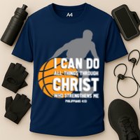 I Can Do All Things Through Christ Christian Basketball Performance Shirt